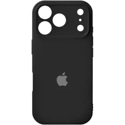 Накладка (з мікрофіброю) Silk Full Camera для iPhone 17 Pro Max- чорний