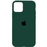 Накладка (з мікрофіброю) Silk Full Protective для iPhone 14- зелена трава