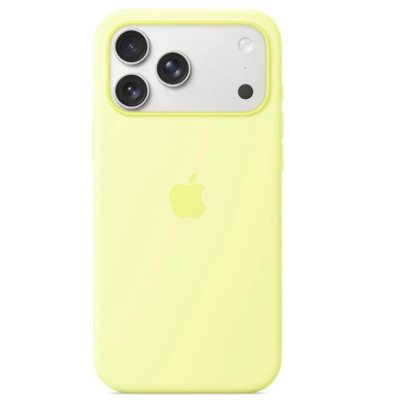 Накладка (з мікрофіброю) Silk Full Protective для iPhone 17 Pro Max- світло-жовтий