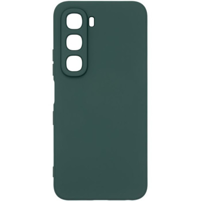 Накладка (з мікрофіброю) GETMAN Liquid Silk Full Camera для Infinix Hot 60 Pro- темно-зелений Накладка (з мікрофіброю) GETMAN Liquid Silk Full Camera для Infinix Hot 60 Pro- темно-зелений