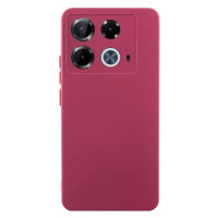 Накладка (з мікрофіброю) GETMAN Liquid Silk Full Camera для Infinix Note 40 4G- марсала