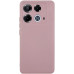 Накладка (з мікрофіброю) GETMAN Liquid Silk Full Camera для Infinix Note 40 4G- рожевий пісок