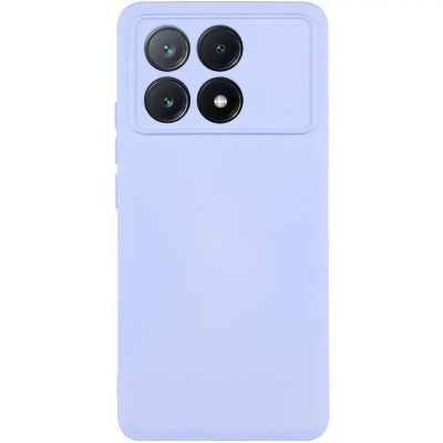 Накладка (з мікрофіброю) GETMAN Liquid Silk Full Camera для Xiaomi Poco X6 Pro- бузковий Накладка (з мікрофіброю) GETMAN Liquid Silk Full Camera для Xiaomi Poco X6 Pro- бузковий