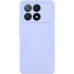 Накладка (з мікрофіброю) GETMAN Liquid Silk Full Camera для Xiaomi Poco X6 Pro- бузковий
