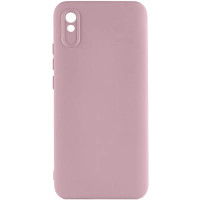 Накладка (з мікрофіброю) GETMAN Liquid Silk Full Camera для Xiaomi Redmi 9A- рожевий пісок