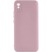 Накладка (з мікрофіброю) GETMAN Liquid Silk Full Camera для Xiaomi Redmi 9A- рожевий пісок