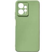 Накладка (з мікрофіброю) GETMAN Liquid Silk Full Camera для Xiaomi Redmi Note 12 4G- фісташковий