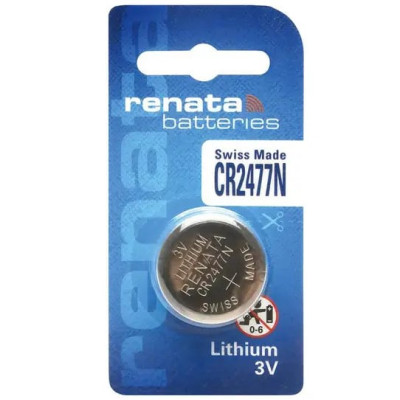 Батарейка CR2477N Renata Lithium (ціна за 1шт Батарейка CR2477N Renata Lithium (ціна за 1шт