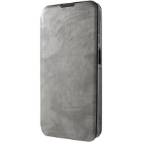 Чохол-книжка Belora шкіряний для Xiaomi Redmi 15 (UA/Europe 171mm)- сірий