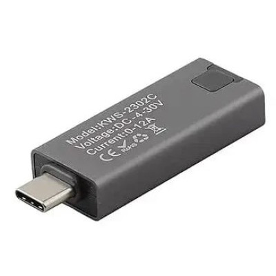 Type-C тестер цифровий KWS-2302C 4V-30V 12A Type-C тестер цифровий KWS-2302C 4V-30V 12A
