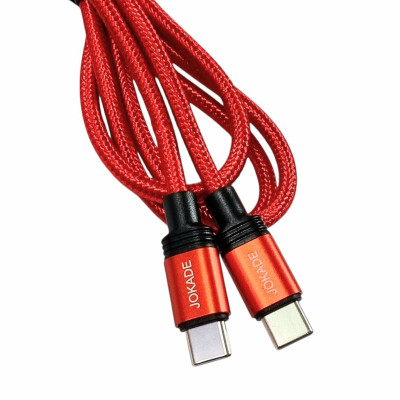 USB-C кабель Jokade JA034 QIANFAN Type-C to Type-C PD100W- червоний USB-C кабель Jokade JA034 QIANFAN Type-C to Type-C PD100W- червоний