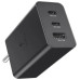 Мережевий зарядний пристрій Samsung Original 65W (2USB-C+USB-A) No Logo- чорний