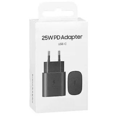 Мережевий зарядний пристрій Samsung Original USB-C 25W PD (No Logo)- чорний