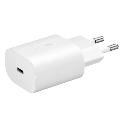 Мережевий зарядний пристрій Samsung Original USB-C 25W PD (No Logo)- білий