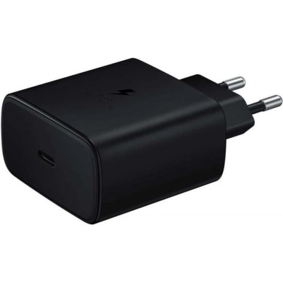 Мережевий зарядний пристрій Samsung Original USB-C 45W PD (AAAA No Logo)- чорний