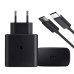 Мережевий зарядний пристрій Samsung Original USB-C 45W PD (No Logo)+ кабель Type-C to Type-C- чорний