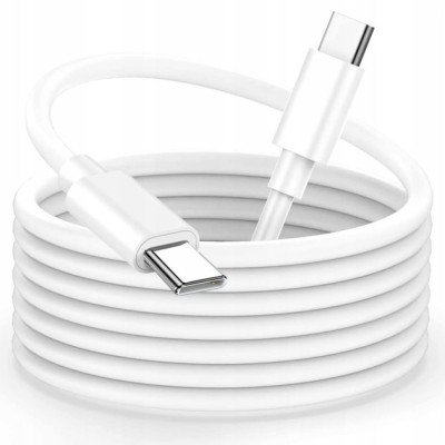 USB-C кабель iPhone Type-C to Type-C 240W (2м)- білий