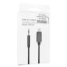AUX кабель Lightning to 3.5mm (model-023) 1m- чорний