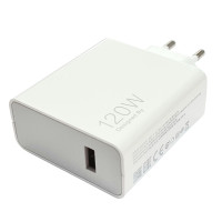 Мережевий зарядний пристрій Xiaomi Origina 120W USB-A (No logo)- білий Мережевий зарядний пристрій Xiaomi Origina 120W USB-A (No logo)- білий