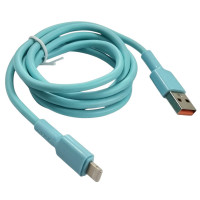 USB кабель Jokade JA028 Lightning Silicone 3A Fast charging- блакитний