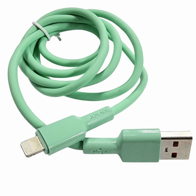 USB кабель Jokade JA028 Lightning Silicone 3A Fast charging- зелений
