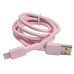 USB кабель Jokade JA028 Lightning Silicone 3A Fast charging- рожевий