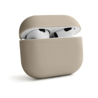 Чохол для AirPods Pro 2 / Pro з мікрофіброю та карабіном- пастельно-рожевий