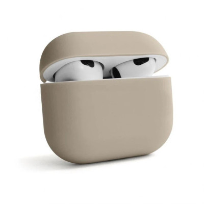 Чохол для AirPods Pro 2 / Pro з мікрофіброю та карабіном- пастельно-рожевий