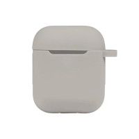 Чохол для AirPods 1/2 з мікрофіброю та карабіном- пастельно-рожевий Чохол для AirPods 1/2 з мікрофіброю та карабіном- пастельно-рожевий