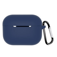 Чохол для AirPods 3 з мікрофіброю та карабіном- темно-синій Чохол для AirPods 3 з мікрофіброю та карабіном- темно-синій