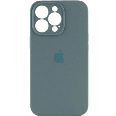 Накладка (з мікрофіброю) Silk Full Camera для iPhone 13 Pro Max- сосново-зелений