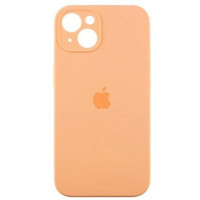 Накладка (з мікрофіброю) Silk Full Camera для iPhone 15- світло-помаранчевий