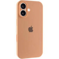 Накладка (з мікрофіброю) Silk Full Camera для iPhone 16- світло-помаранчевий