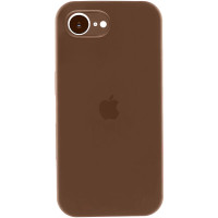 Накладка (з мікрофіброю) Silk Full Camera для iPhone 16e / iPhone 17e- коричневий