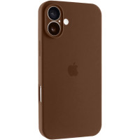 Накладка (з мікрофіброю) Silk Full Camera для iPhone 17- коричневий