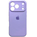 Накладка (з мікрофіброю) Silk Full Camera для iPhone 17 Pro- бузковий