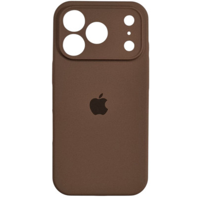 Накладка (з мікрофіброю) Silk Full Camera для iPhone 17 Pro- коричневий