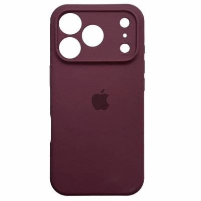 Накладка (з мікрофіброю) Silk Full Camera для iPhone 17 Pro- сливовий