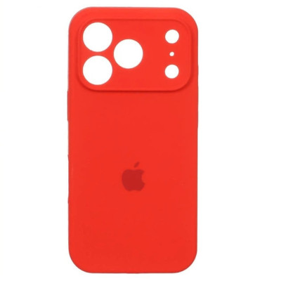 Накладка (з мікрофіброю) Silk Full Camera для iPhone 17 Pro- червоний