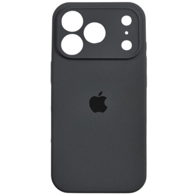 Накладка (з мікрофіброю) Silk Full Camera для iPhone 17 Pro- темно-сірий
