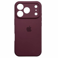 Накладка (з мікрофіброю) Silk Full Camera для iPhone 17 Pro Max- сливовий