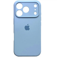 Накладка (з мікрофіброю) Silk Full Camera для iPhone 17 Pro Max- бузково блакитний