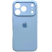Накладка (з мікрофіброю) Silk Full Camera для iPhone 17 Pro Max- бузково блакитний