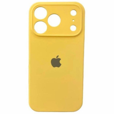 Накладка (з мікрофіброю) Silk Full Camera для iPhone 17 Pro Max- жовтий