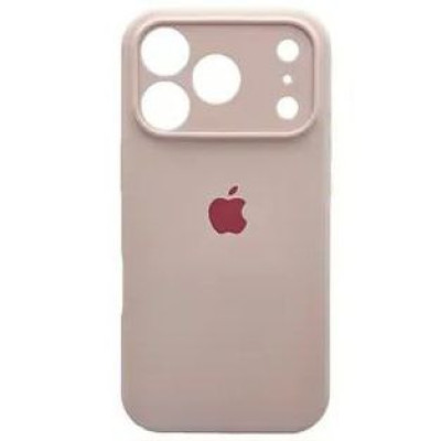 Накладка (з мікрофіброю) Silk Full Camera для iPhone 17 Pro Max- пастельно-рожевий