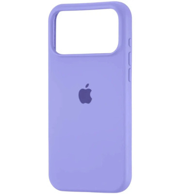 Накладка (з мікрофіброю) Silk Full Camera для iPhone 17 Pro Max- бузковий
