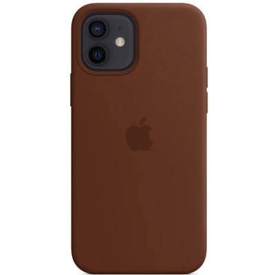 Накладка (з мікрофіброю) Silk Full Protective для iPhone 11- коричневий