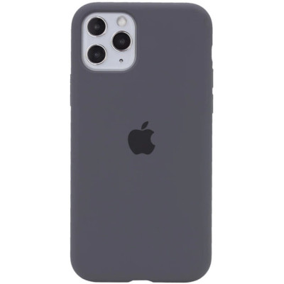 Накладка (з мікрофіброю) Silk Full Protective для iPhone 11 Pro- темно-сірий