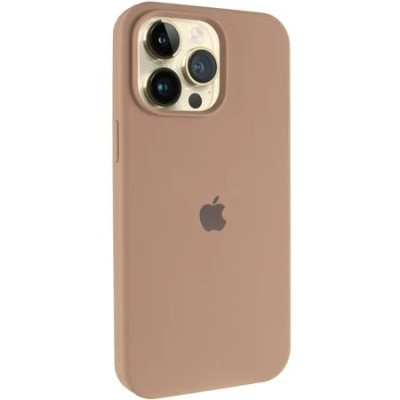 Накладка (з мікрофіброю) Silk Full Protective для iPhone 13- золото пустелі