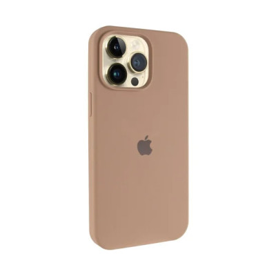Накладка (з мікрофіброю) Silk Full Protective для iPhone 15 Pro Max- золото пустелі